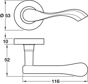 Welford Lever Hdls/Roses Zinc Alloy SN - view 2