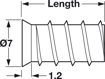 Varianta Screw Ful Countersunk PZ2 D5.0x13.5mm Glv - view 2