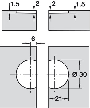 270D Flap Hinge Steel PNP - view 4