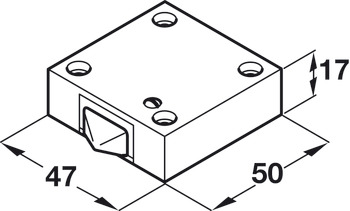 Built-In Switch Unit 2A/240V AC Black Push - view 4