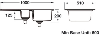 Rectangle Rustic CRT10202WH 1.5B Sink Cer Wht - view 3
