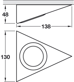 LooxC LED Tri Wedge SL 12V/2.4W 6.5K BN - view 2