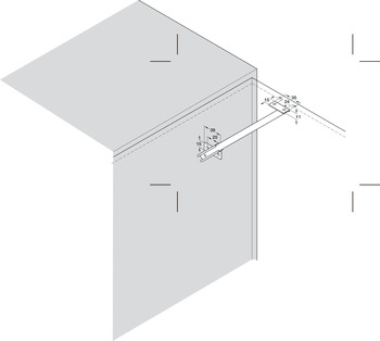 Lid Stay Arretop 200mm Steel NP - view 3