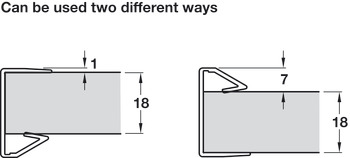 Shelf Strengthener Profile 4.1m Aluminium Silver Ano - view 3