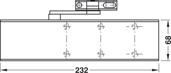 Dorma TS71 OH Dr Closer 3-4 Silver - view 2