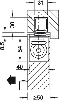 Geze Electromechnical OH Con.Dr Clsr Silver - view 3