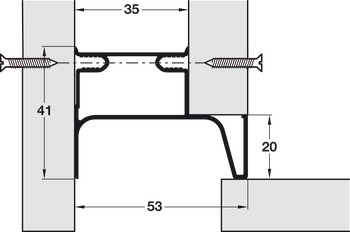 Gola System E Profile Vrt End 2.4m Aluminium Copper - view 3
