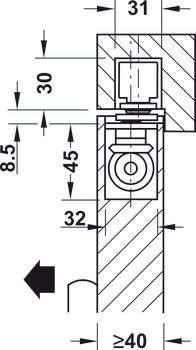 Geze Electromechnical OH Con.Dr Clsr Silver - view 3