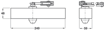 Briton 2003E OH Dr Closer 3 Aluminium Silver Pow - view 2