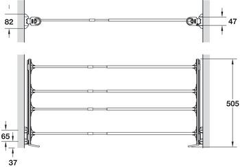 WithRobe System+ PO Adj Width 7kg Brw/Brw - view 2