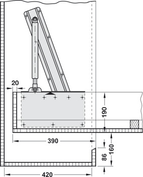 Bed Fitting Front Set Anthracite 9011 - view 5