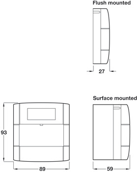 Door Release Break Glass-Cover Plastic Trans - view 2