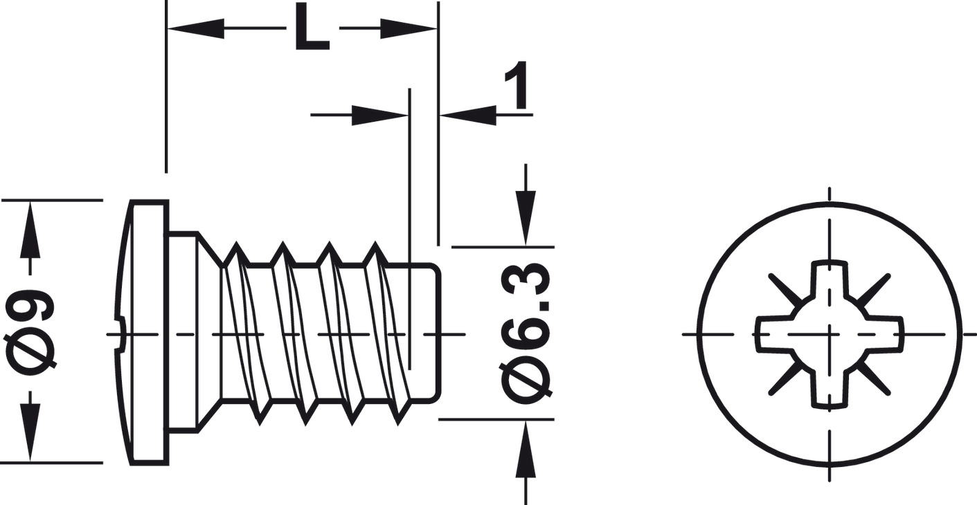 Varianta Screw.PH Galvanised.5-13.0mm - view 2
