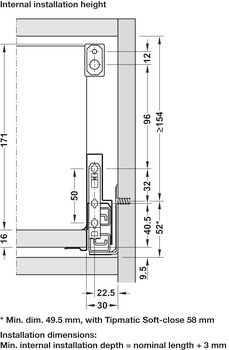 NPS Pre AsD Pan Drawer 40kg 90/800mm Silver - view 3