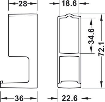 Dresscode Hook Straight Wht - view 5