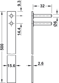 Econo Central Rotary Cyl Lock D18.5mm KD - view 3