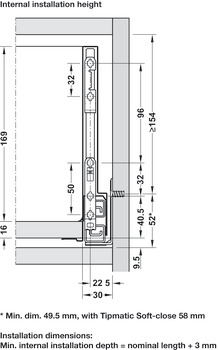 NPS Cry+ Drawer Set 40kg 186/270mm Stn - view 5