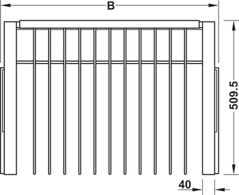 Dresscode Trouser Rack 16/1000mm Grey - view 5