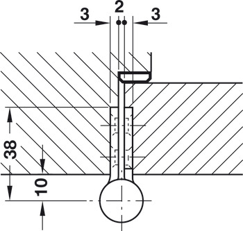Butt Hinge Rising 102x76mm ACW 304 SSS - view 2