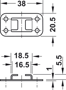 Econo Central Rotary Cyl Lock D18.5mm KD - view 4