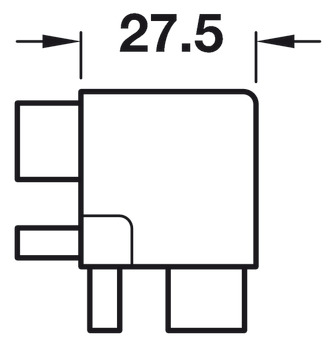 Gola System B+ Profile Conn.Ext Crn Aluminium Silver - view 3