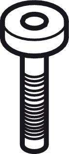 Screw M10x33mm for Plinth Steel Glv - view 2