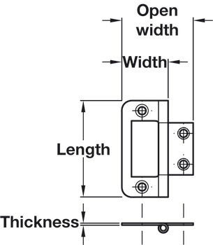 104 Hurlinge Flush 102x64mm M.Steel BZ - view 2