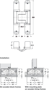Tectus TE540 3D A8 FR 180D Hinge MC Fire Rated - view 2