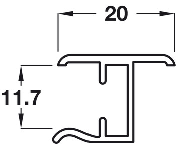 Plinth Connect 146mm Lin SCP Anodised Copper - view 3