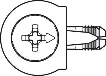 OneFix 1prt Connector D8/15mm Plastic Beige - view 4
