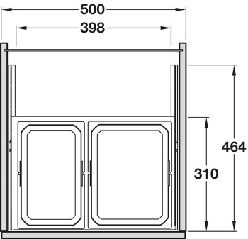 VS Envi Space S 500 Bin 2x7.5+12L Lva - view 2