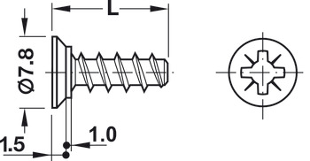 Varianta Screw Ful Countersunk PZ2 D3.0x13.5mm SNP - view 4