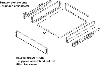 NPS Stack Tower Rail Set 1+3 300mm Silver - view 4