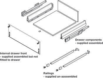 NPS Stack Tower Rail Set 1+3 300mm Silver - view 5