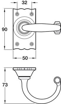 Wessex Lvr Hdls+Plt Latch Set BA - view 2