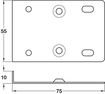 Hinge Mnt Repair Plate Set PM Euro CrWht - view 5