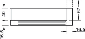 MX P/S/A Waste Trap Insert 300x67mm Grey - view 3