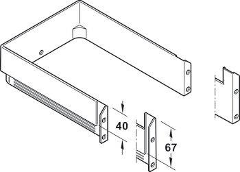 MX P/S/A Waste Trap Insert 300x67mm Grey - view 4