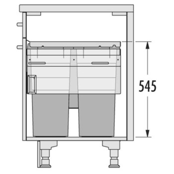Hailo Euro-Cargo 600 Bin 2x38+12+2.5L Dk - view 3