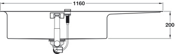 Grohe K1000 1160mm 1.0B Sink/Drain LH Stainless Steel - view 5