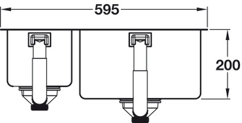 Grohe K700 UM 595mm 1.5B Sink RHHB Stainless Steel - view 5