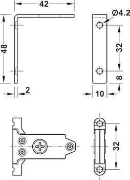 MX Slim A Fnt Bracket 175mm Metal - view 2