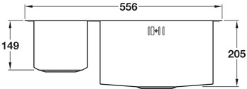 Abode AW5010-2 MX 1.5B Sink LHHB Stainless Steel - view 3
