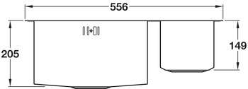 Abode AW5011-2 MX 1.5B Sink RHHB Stainless Steel - view 3