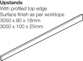 Timber Walnut U/S 3050x100x25mm - view 2