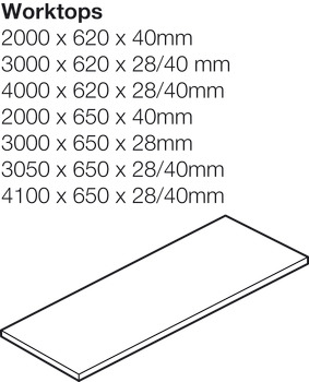 Timber Rustic Oak WithT 3000x620x40mm - view 2