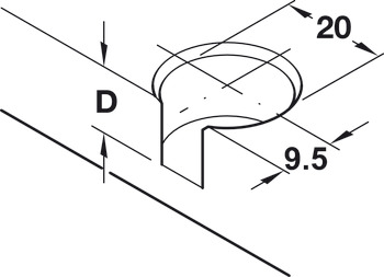 Rafix 20 FF Housing wo Ridge 19mm Plastic Black - view 2