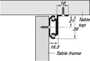 Ext BB Table Run Sgl 60kg 650mm Steel Glv - view 2