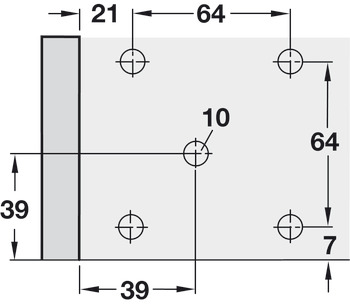 Plinth Foot Top Section Screw Plastic Black - view 2