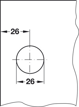 Glass Door Cyl Lever Lock B Diff PNP - view 4